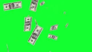 Money Rain Animation &ndash; Free Cash Falling Overlay, Money Falling Animation, Dollar Drop Overlay -03