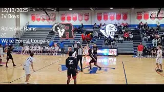 Game 8 | 2025-26 High School Basketball | JV Boys Rolesville Rams vs Wake Forest Cougars