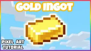 Gold Ingot Pixel Art Tutorial &bull; Minecraft