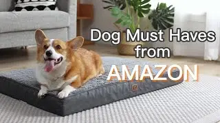🐶Dog Must Haves from Amazon🎁EHEYCIGA Dog Bed Unboxing Review