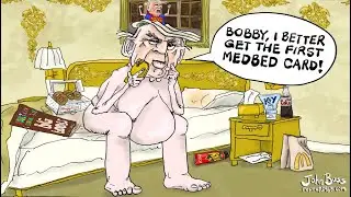 OCTOBER 1 Funny American Political Cartoon - Breaking News - US Politic Caricature - Trump Satire