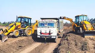 आज तो जेसीबी ने किया एक्सकैवेटर को फेल 3 मिनट के अंदर डंपर लोडिंग