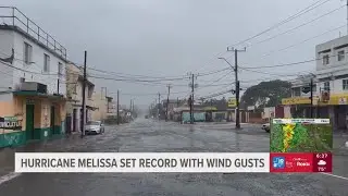 Hurricane Melissa sets record with wind gusts