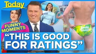 &lsquo;How good are Aussie blokes&rsquo;: Budgie smuggler models leave hosts mesmerised | Today Show Australia