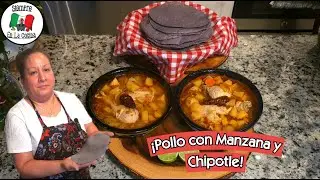 Pollo con Manzana y Chipotle Estilo Siempre en la Cocina 🍏😋