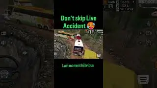 BUSSID Live Accident in dangerous hill road bus simulator Indonesia