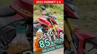 Mileage Test| 2024 Hornet 2.0 | #shorts #short #shortvideo #shortsvideo #honda #hornet2.0 #mileage