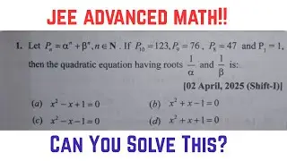 JEE Ad. Math Question || Quadratic Equation #jeeadvanced #jeemains #quadraticequation #education