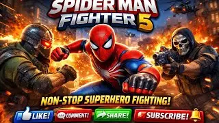 SPIDER MAN FIGHTER 5 | Non-Stop Superhero Fighting Gameplay. #spidermanfighter5#gamingshorts