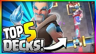 TOP 5 BEST ICE WIZARD DECKS in CURRENT META!! Arena 8 to Arena 11 - Clash Royale Strategy