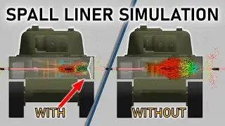 SPALL LINER SIMULATION | How Effective are Spall Liners? | Armour Penetration Simulation