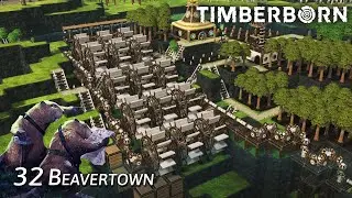 Improving our Water Wheel waterfall in Timberborn - Beavertown - Episode 32