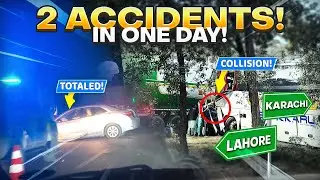 Scary Accident On National Highway ft. Lahore to Karachi 😟