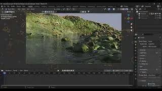 Learning and making Blender, Landscape using rocks and environment