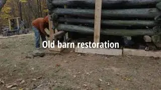 Virginia barn and cabin restoration.