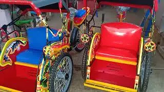 Becak mini ukuran 20 in, restorasi 