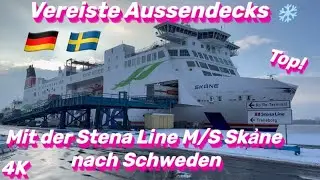 🇩🇪Rostock-Trelleborg🇸🇪6h Fähre ⛴️ 4K Top! #sweden #travel #vlog 
