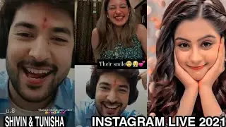 Shivin and Tunisha Instagram Live 2021//Talks about Internet Wala Love Season 2 and Beyhadh Season 3