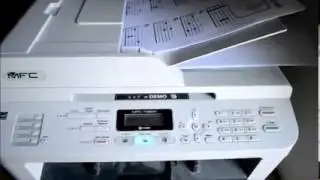 Brother 7360N automatic document feeder (ADF) in action