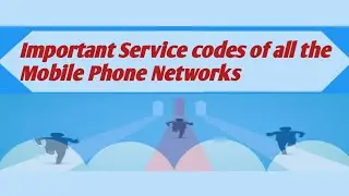 Important Service codes of all the Mobile Phone Networks | Service codes of sim @AdiBhai0786
