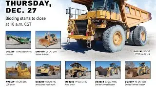 Aggregate and construction equipment auction | December 27, 2018 | Purple Wave