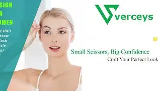Verceys Facial Hair Small Grooming Scissors For Men Women