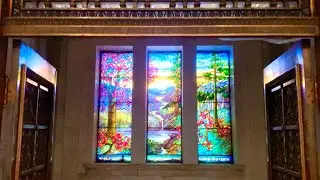 MAUSOLEUM - TIFFANY STAINED GLASS OVERLOAD - A walk inside Rosehill Cemetery's Mausoleum in Chicago.