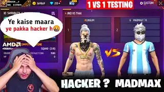 Ng Madmax VS Thailand Hacker 😱🔥1 Vs 1 🥵  Garena Free Fire - @NonstopGaming_