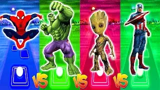 Telis Hop EDM Rush - Capitan America vs Iron man vs Spiderman vs Hulk
