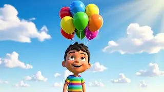 Seven Little Toy Balloons Float Float Float | Nursery Rhymes for Kids & Baby Songs