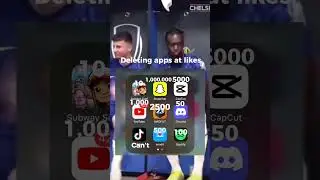 Deleting apps at likes #football #fyp #foryou #foryoupage #chelsea #snapchat #sendit