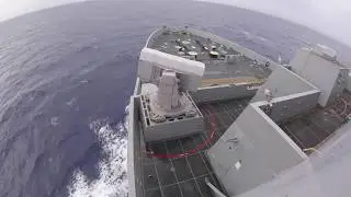 Rolling Airframe Mssile (RAM) Launch Aboard USS Green Bay (LPD 20)