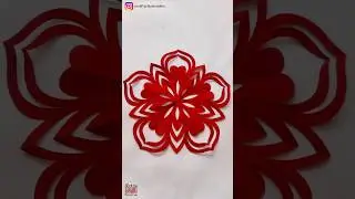 Stunning Paper flower Art | Easy DIY Craft for Kids & Beginners! | #diy #shorts #craft