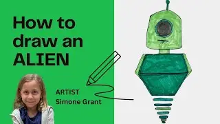 How to draw an Alien 👽 with Simone