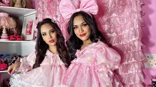 Dazzling Divas in Pink Daisy Dresses 💗