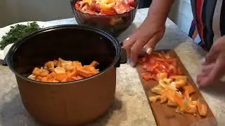 Баклажановая икра запеченная в мультиварке.Заготовки на зиму.