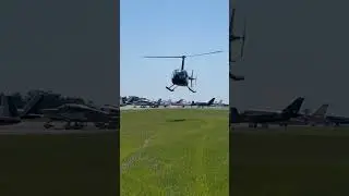Robinson R44 Helicopter landing at KJZI #aviation #adventure #explore #travel #r44 #pilot #heli