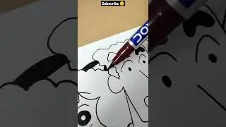 Drawing Shinchan and his family #shorts #shinchan #trending #youtubeshorts #haroonartclub #viral