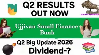 Ujjivan small finance bank Q2 results 2026 | Ujjivan small finance bank share news #q2results2026