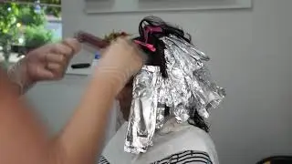 Mechas Em Cabelo Preto Natural. Por Samara Araujo