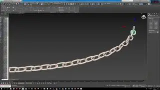 3ds max create chain with Path Constraint i Snapshot