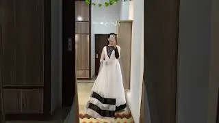 White Dress net lace Sitara work black color|lace ideas for ladies|#dress #suitdesign #laceideas