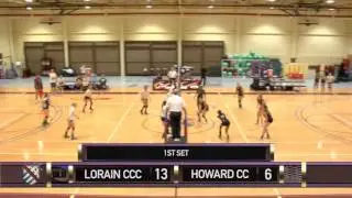 NJCAA Volleyball (2015 District G Tournament) Howard CC vs Lorain County CC
