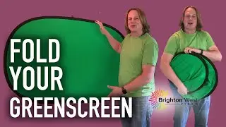 How to Fold a Round Green Screen