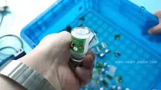 Automatic high speed penicillin bottle vials vertical labeling machine labeler line