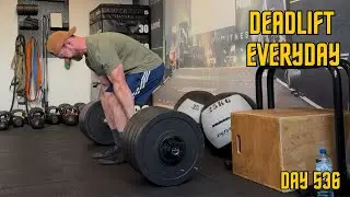 Deadlift Everyday Day 536: 192.5kg/424lbs x 5 Hack deadlift 