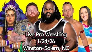 Live Pro Wrestling in Winston-Salem on January 24, 2026 