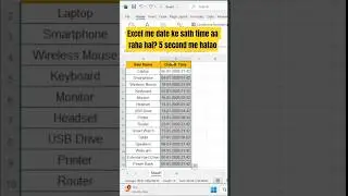 Excel Me DateTime Se Time Kaise Remove Kare?👆#skillprotech_360 #exceltutorial #shorts #excelshorts