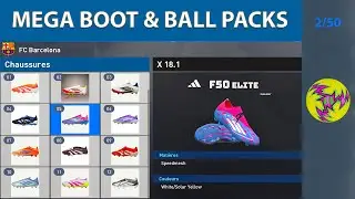 Comment Installer les crampons(BOOT) et  BALL PACK sur PES  2017