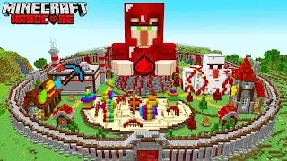 I Built a Redstone Village That Runs Itself! (Minecraft Hardcore)